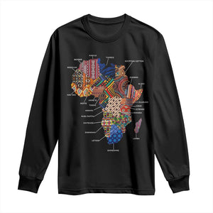 African Culture Black Fabrics Long Sleeve Shirt African American Heritage