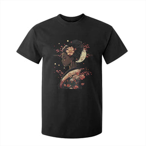 African American Geisha Kimono Blasian Japanese Sakura T Shirt For Kid