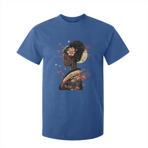 African American Geisha Kimono Blasian Japanese Sakura T Shirt For Kid