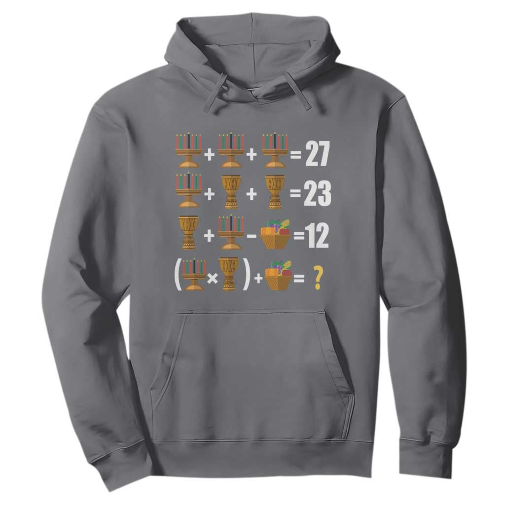 Funny 67 Kwanzaa Math Hoodie Six Seven Meme Kinara Candles African American Christmas - African Pride