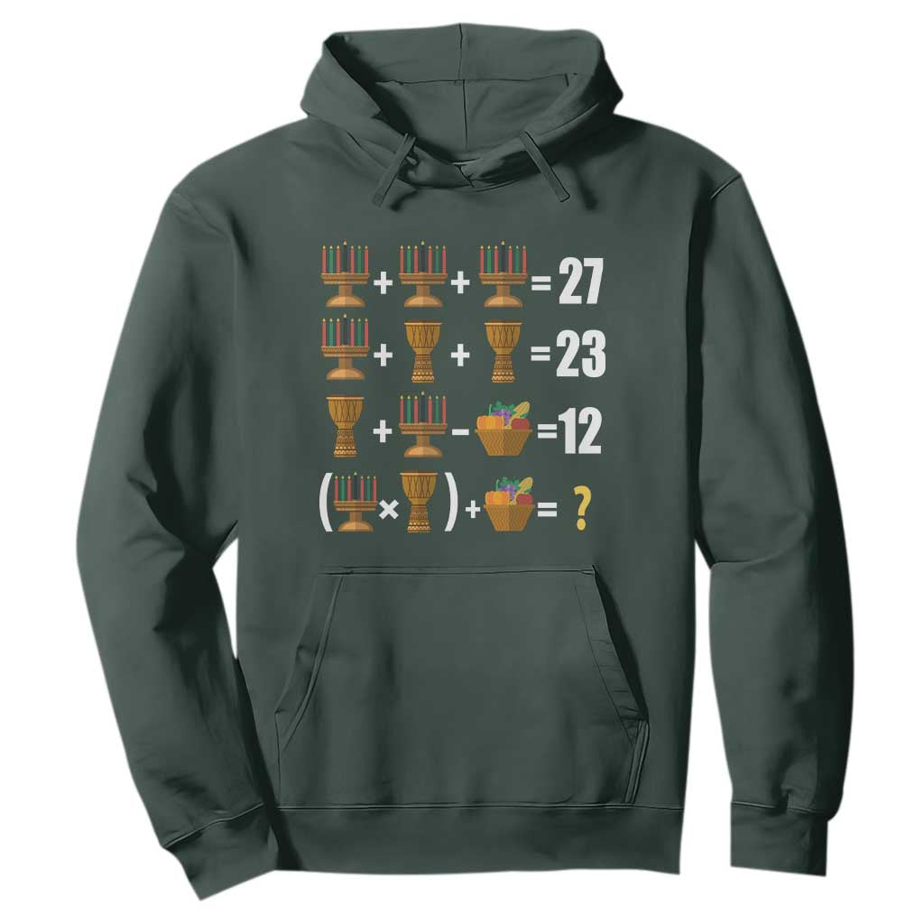 Funny 67 Kwanzaa Math Hoodie Six Seven Meme Kinara Candles African American Christmas - African Pride