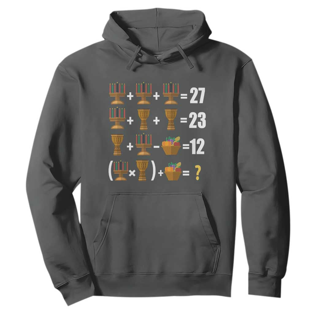 Funny 67 Kwanzaa Math Hoodie Six Seven Meme Kinara Candles African American Christmas - African Pride
