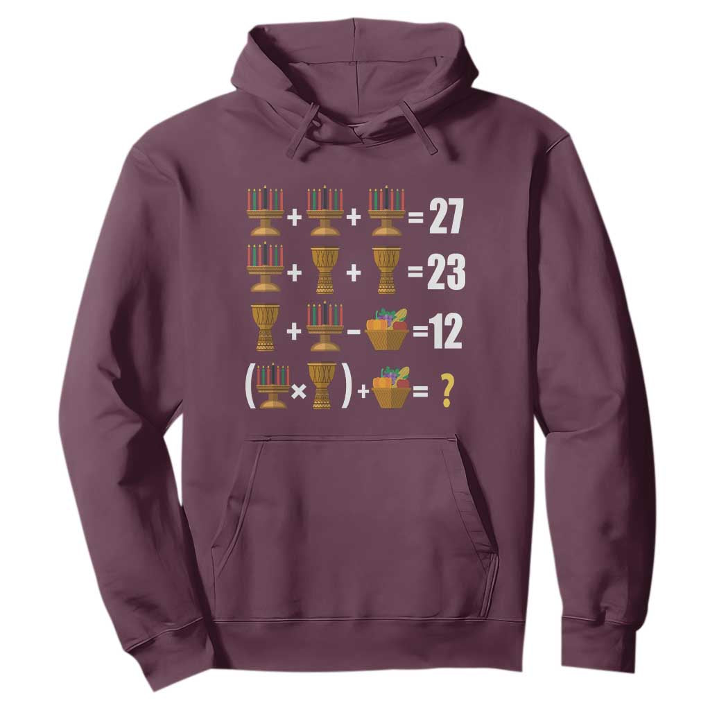 Funny 67 Kwanzaa Math Hoodie Six Seven Meme Kinara Candles African American Christmas - African Pride