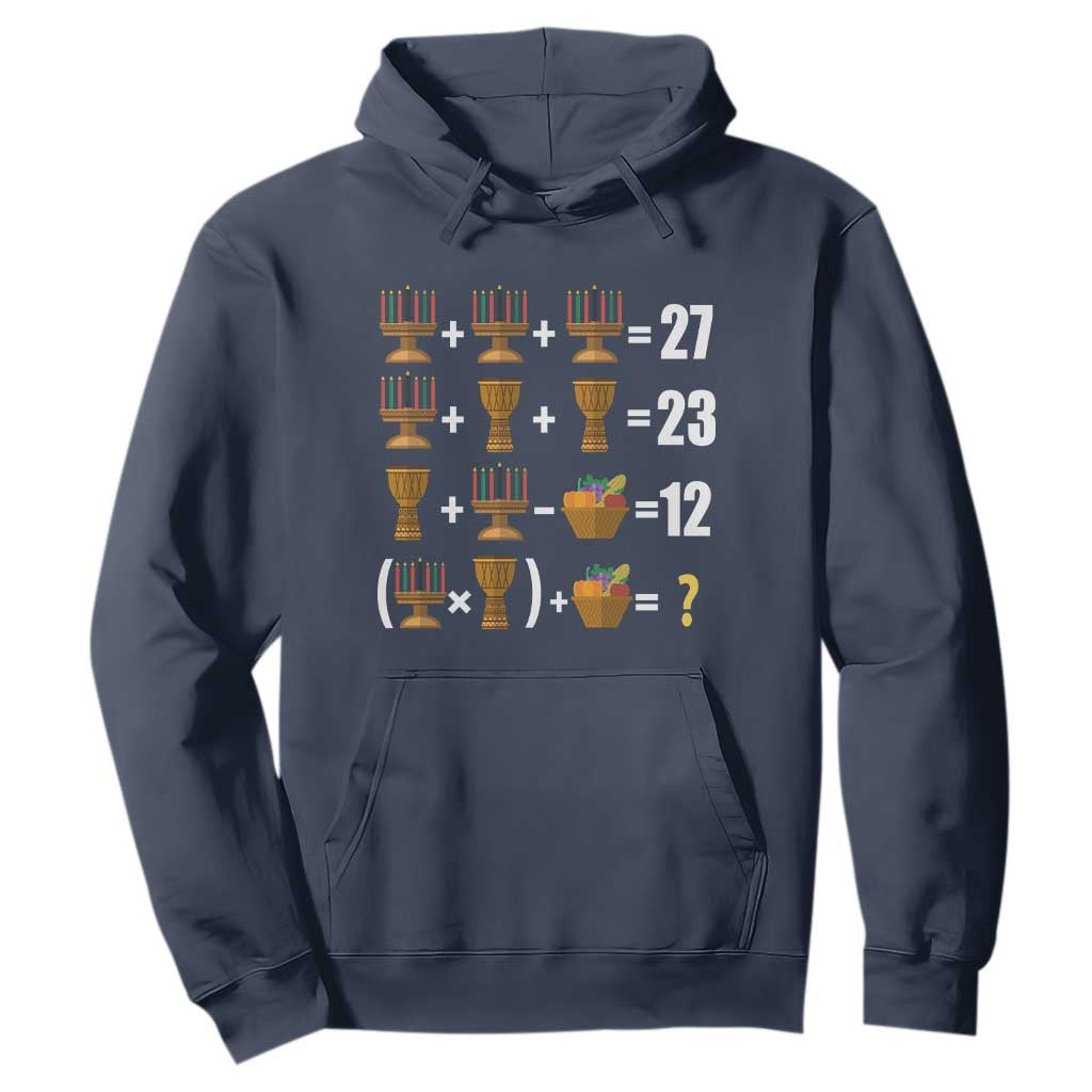 Funny 67 Kwanzaa Math Hoodie Six Seven Meme Kinara Candles African American Christmas - African Pride