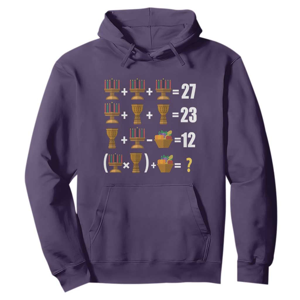 Funny 67 Kwanzaa Math Hoodie Six Seven Meme Kinara Candles African American Christmas - African Pride