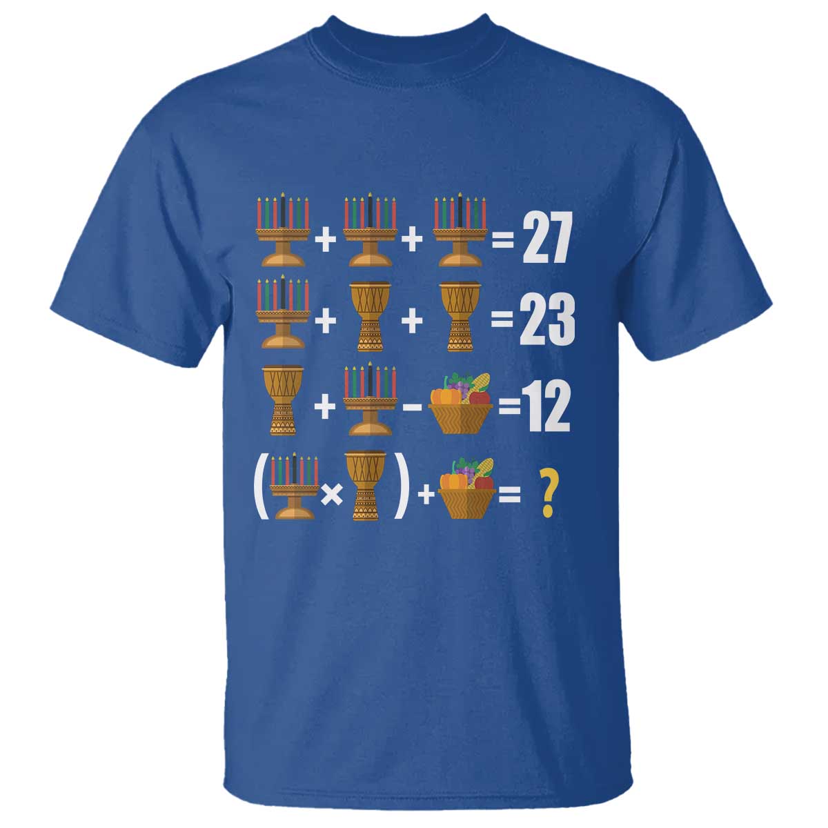 Funny 67 Kwanzaa Math T Shirt Six Seven Meme Kinara Candles African American Christmas - African Pride