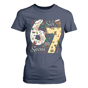 Funny 67 Kwanzaa T Shirt For Women Six Seven Meme Kinara Candles African American Christmas - African Pride