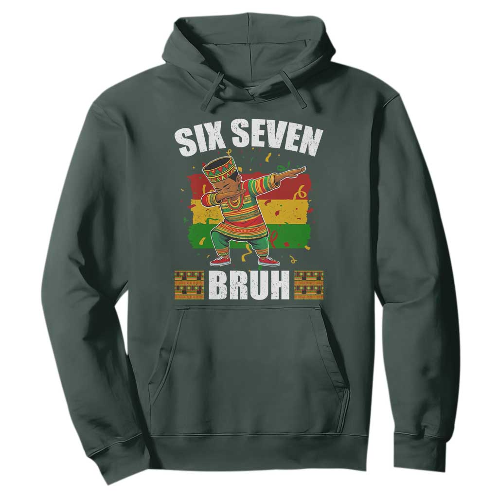 Funny 67 Kwanzaa Hoodie Six Seven Bruh Dabbing African Heritage - African Pride