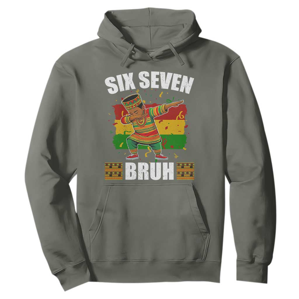 Funny 67 Kwanzaa Hoodie Six Seven Bruh Dabbing African Heritage - African Pride