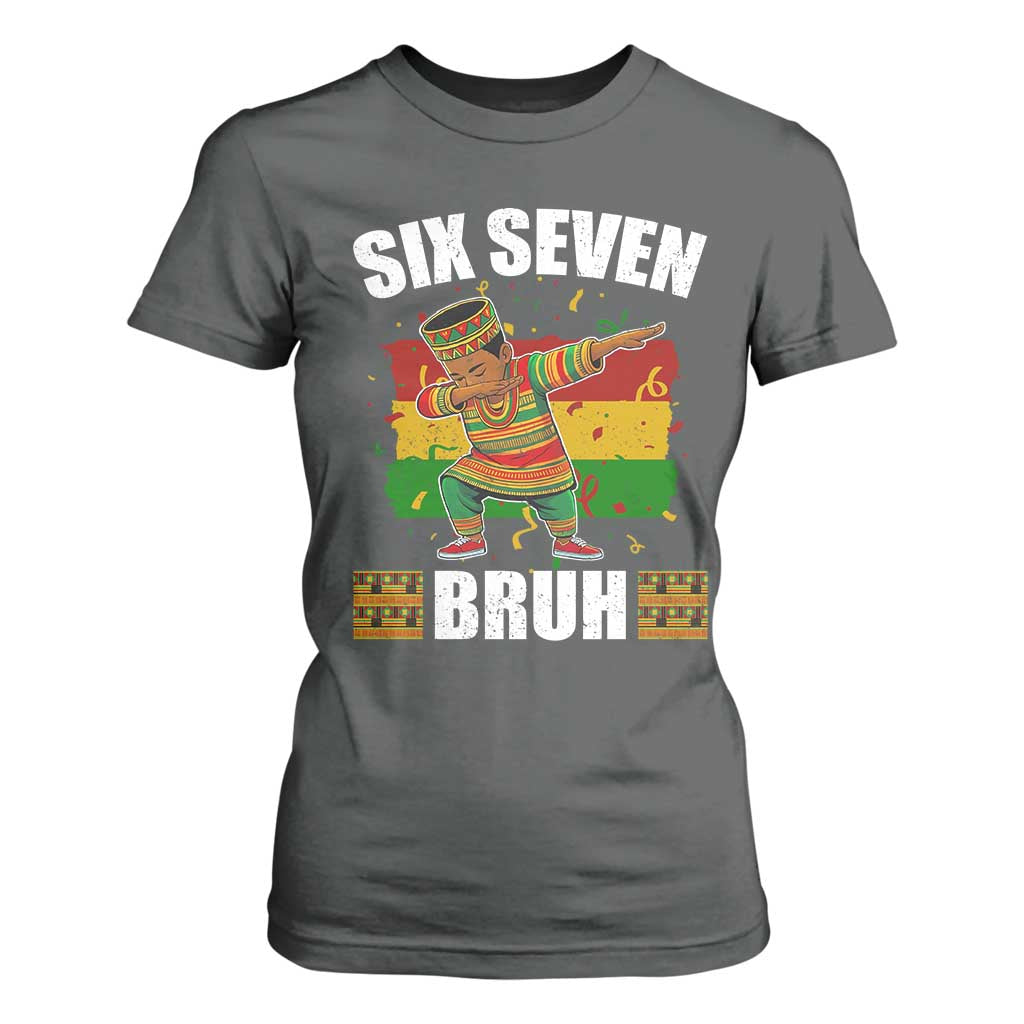 Funny 67 Kwanzaa T Shirt For Women Six Seven Bruh Dabbing African Heritage - African Pride
