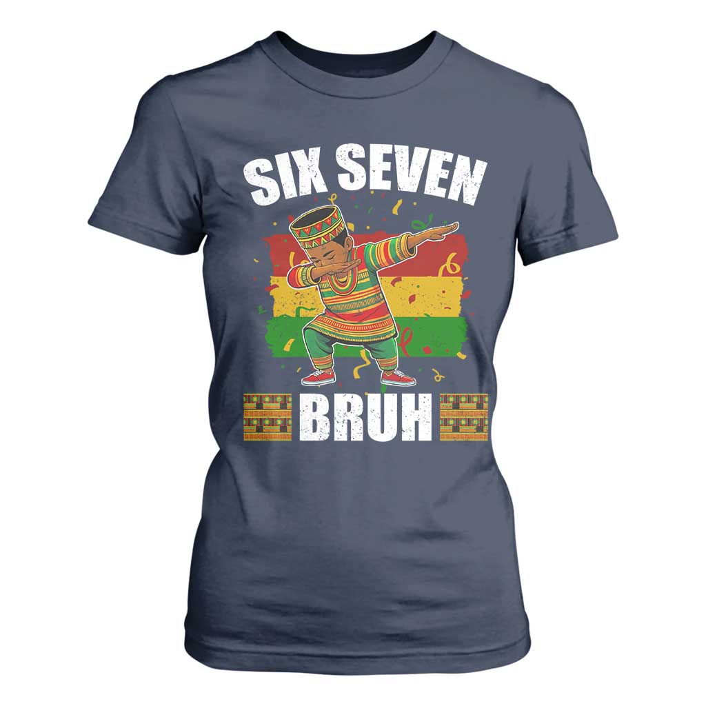Funny 67 Kwanzaa T Shirt For Women Six Seven Bruh Dabbing African Heritage - African Pride