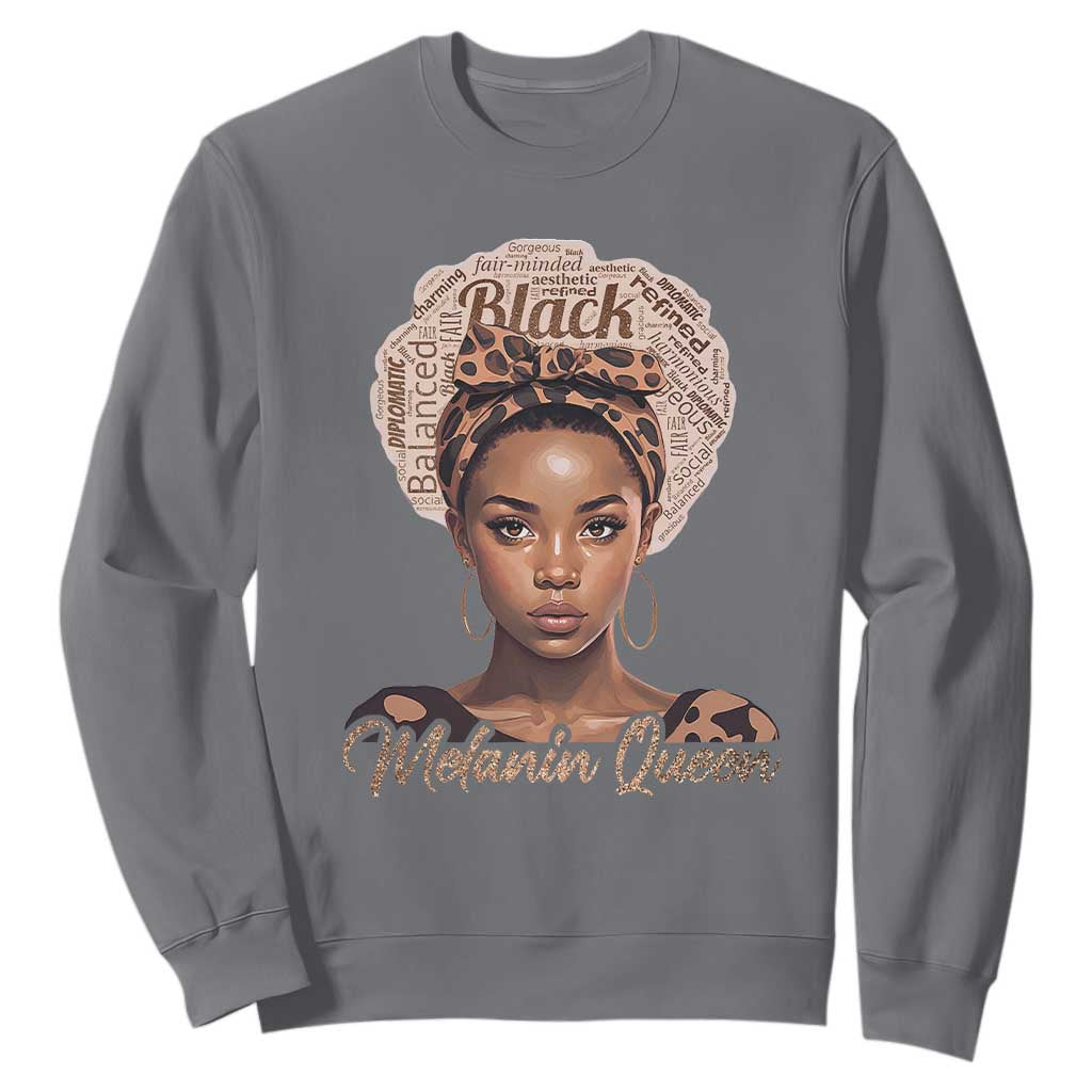 Melanin Queen Sweatshirt Proud African American