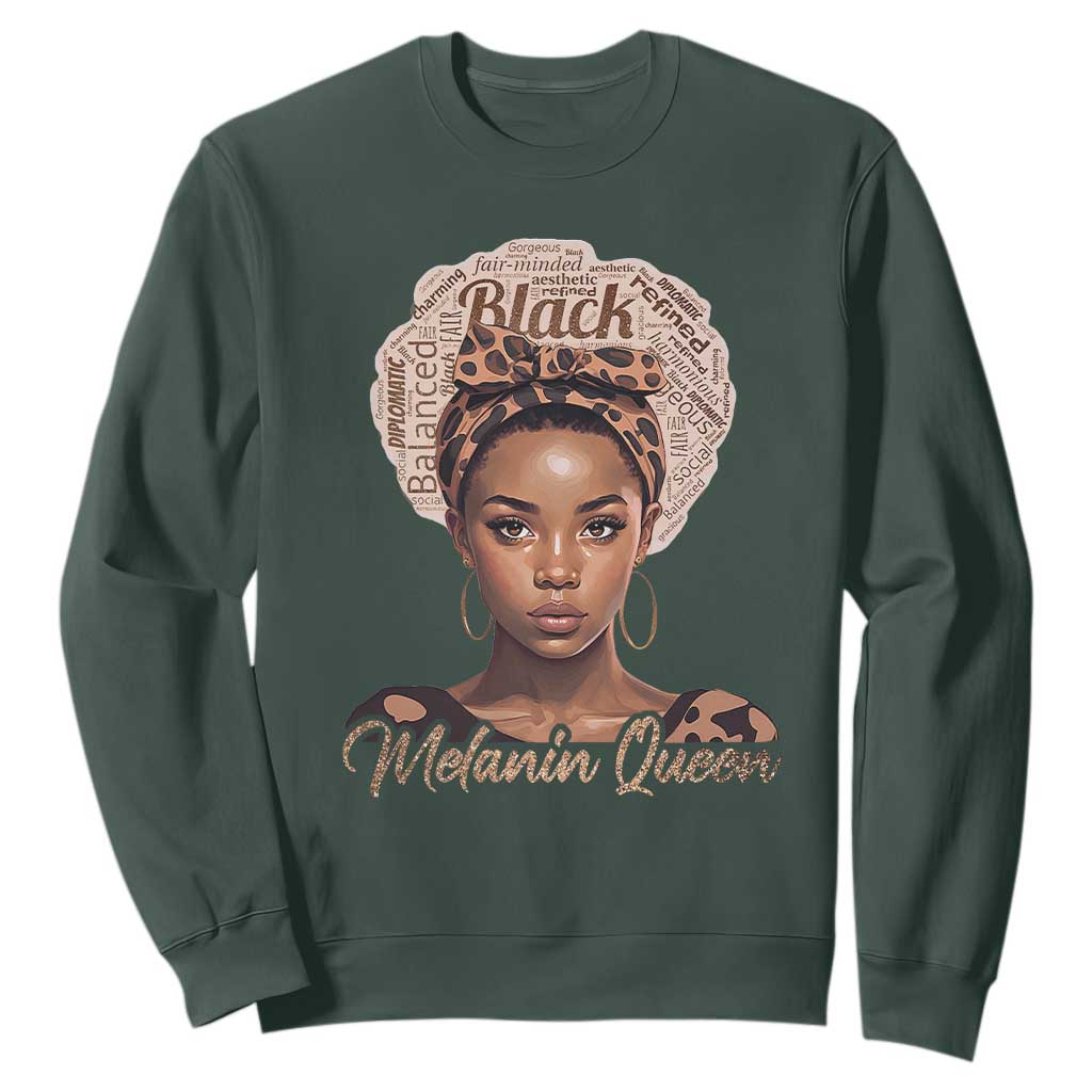 Melanin Queen Sweatshirt Proud African American