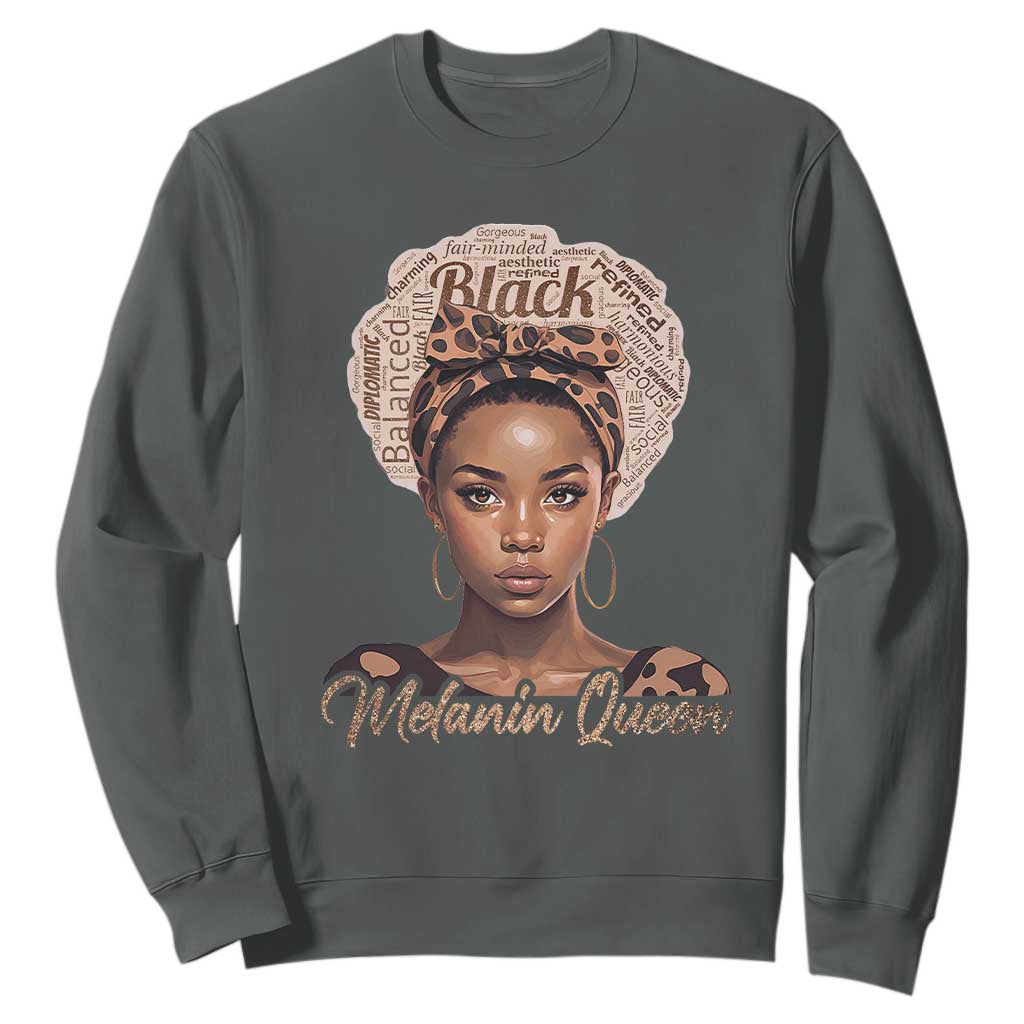 Melanin Queen Sweatshirt Proud African American