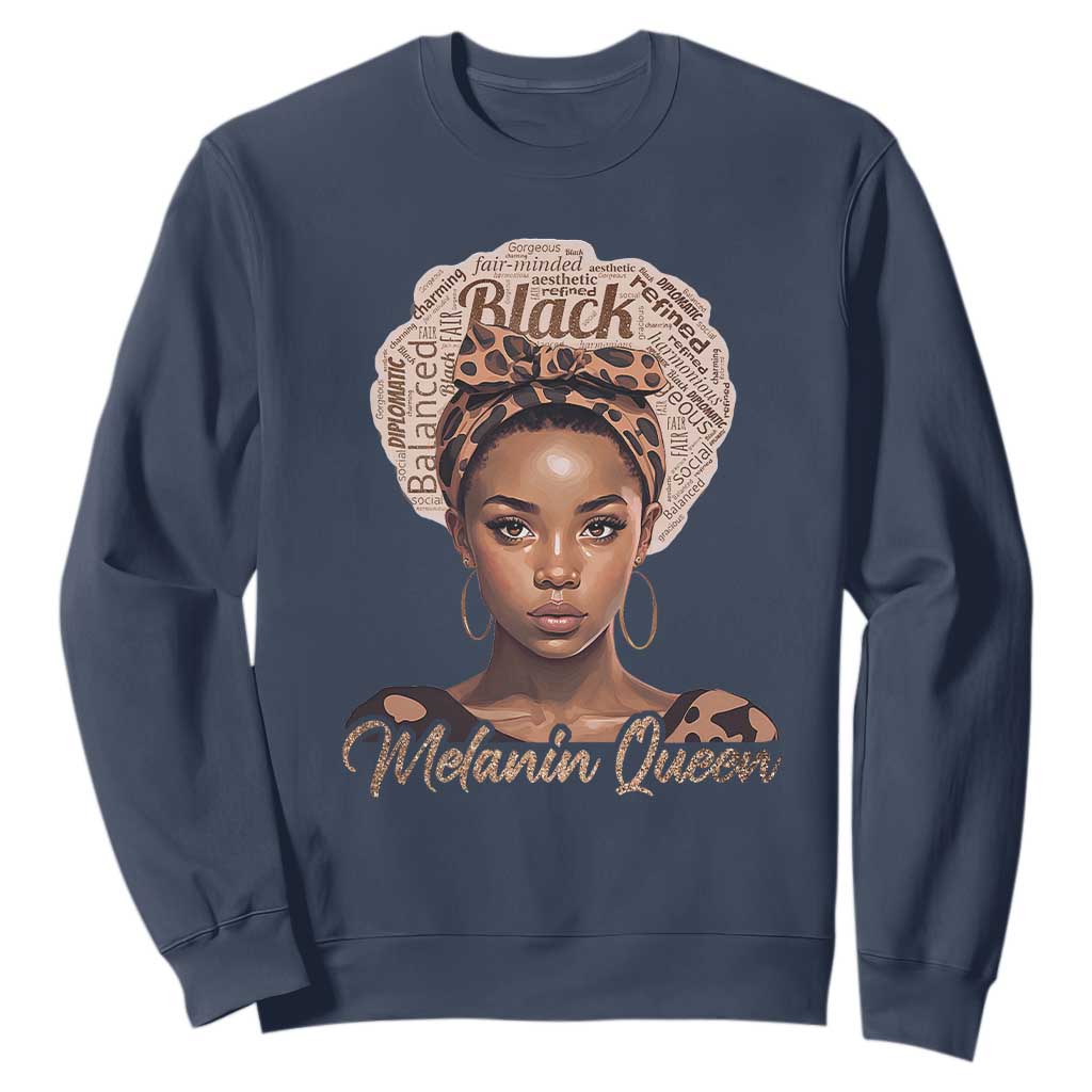 Melanin Queen Sweatshirt Proud African American