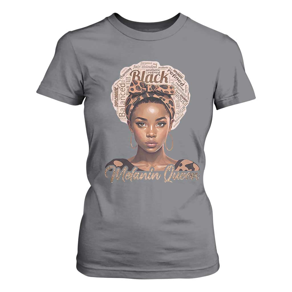 Melanin Queen T Shirt For Women Proud African American