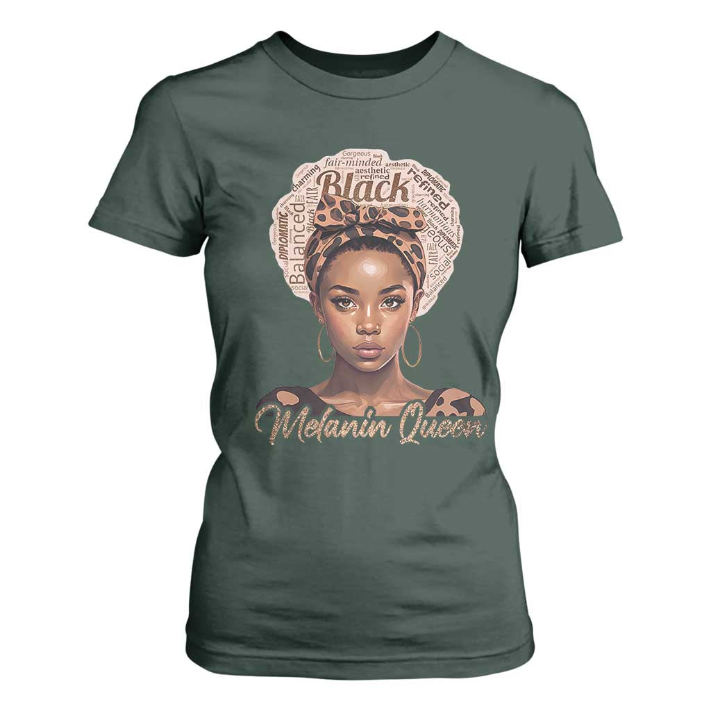 Melanin Queen T Shirt For Women Proud African American