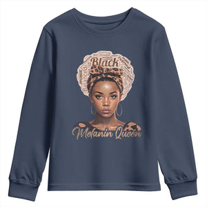 Melanin Queen Youth Sweatshirt Proud African American
