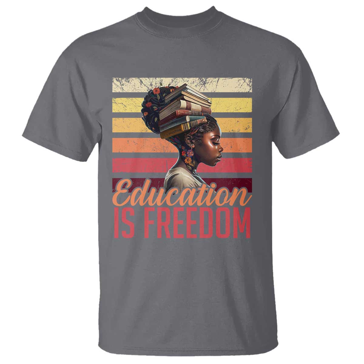 Education Is Freedom T Shirt Retro Black History Teacher
