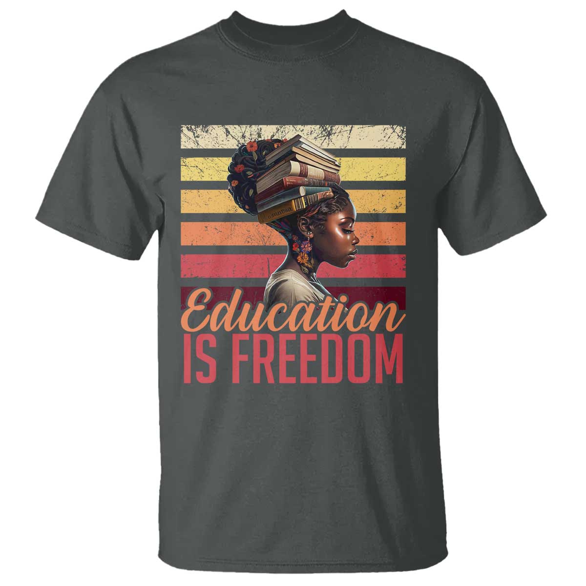 Education Is Freedom T Shirt Retro Black History Teacher