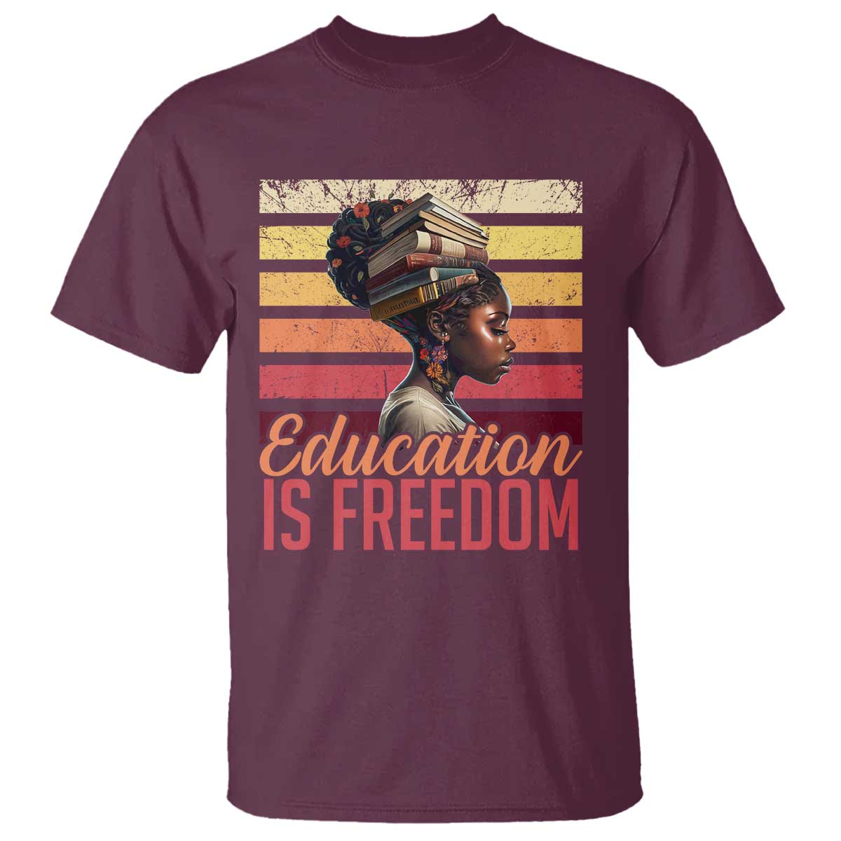 Education Is Freedom T Shirt Retro Black History Teacher