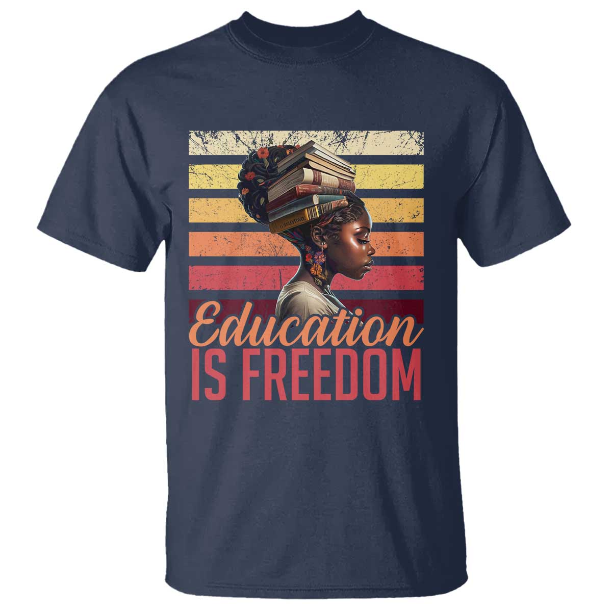 Education Is Freedom T Shirt Retro Black History Teacher