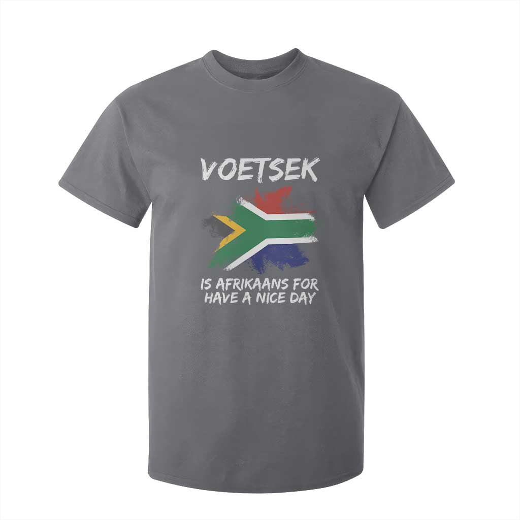 Funny Voetsek Is Afrikaans For Have A Nice Day T Shirt For Kid Saffa Flag