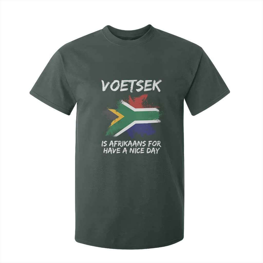 Funny Voetsek Is Afrikaans For Have A Nice Day T Shirt For Kid Saffa Flag