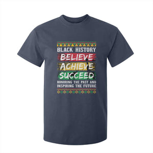 Black History Believe Achieve Succeed T Shirt For Kid African American History