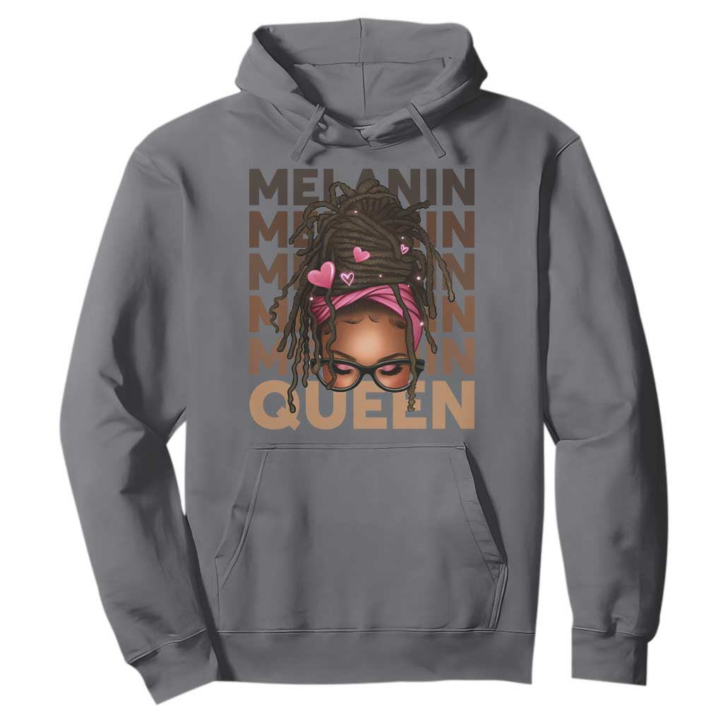 African American Pride Hoodie Melanin Queen Afro Messy Bun