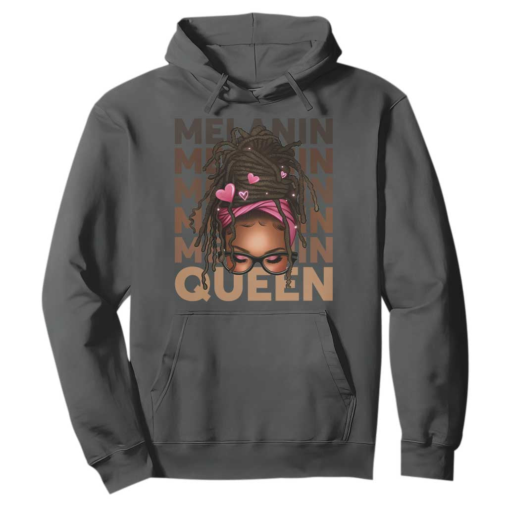 African American Pride Hoodie Melanin Queen Afro Messy Bun