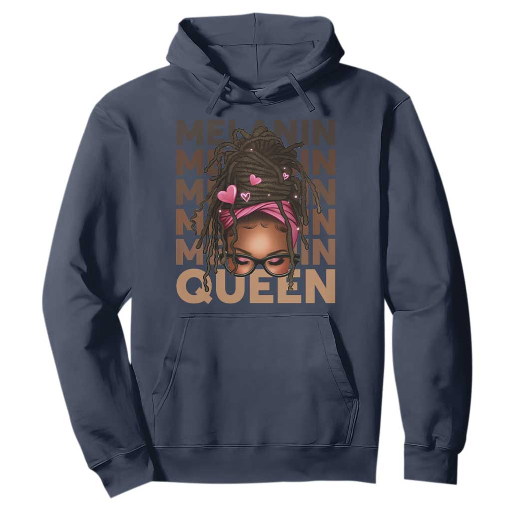 African American Pride Hoodie Melanin Queen Afro Messy Bun