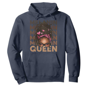 African American Pride Hoodie Melanin Queen Afro Messy Bun