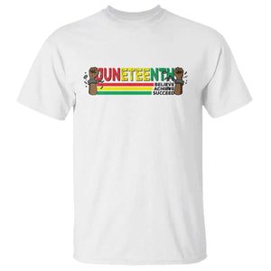 Juneteenth 1865 T Shirt Believe Achieve Succeed Independence Day Breaking Every Chain