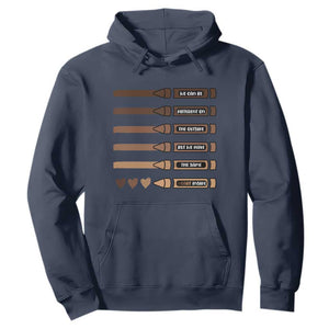 Melanin Black Teacher Hoodie We Can Be Different On The Outside But We Have The Same Heart Inside