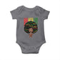 Proud Black African American Baby Onesie God Says I Am Black History Month Retro Afro Girl