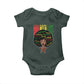 Proud Black African American Baby Onesie God Says I Am Black History Month Retro Afro Girl