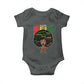 Proud Black African American Baby Onesie God Says I Am Black History Month Retro Afro Girl