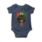 Proud Black African American Baby Onesie God Says I Am Black History Month Retro Afro Girl