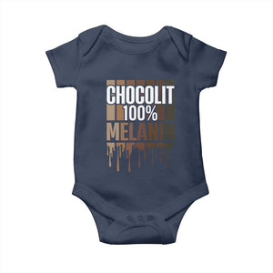 Funny Chocolit 100% Baby Onesie Melanin Black Pride African American