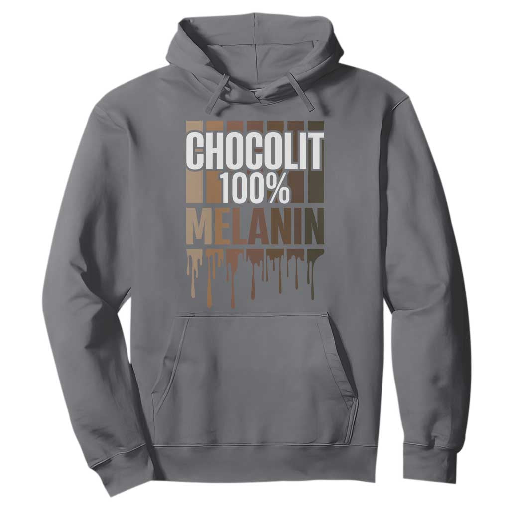 Funny Chocolit 100% Hoodie Melanin Black Pride African American