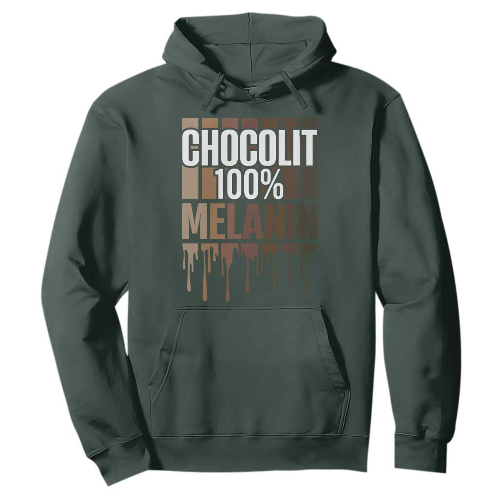 Funny Chocolit 100% Hoodie Melanin Black Pride African American