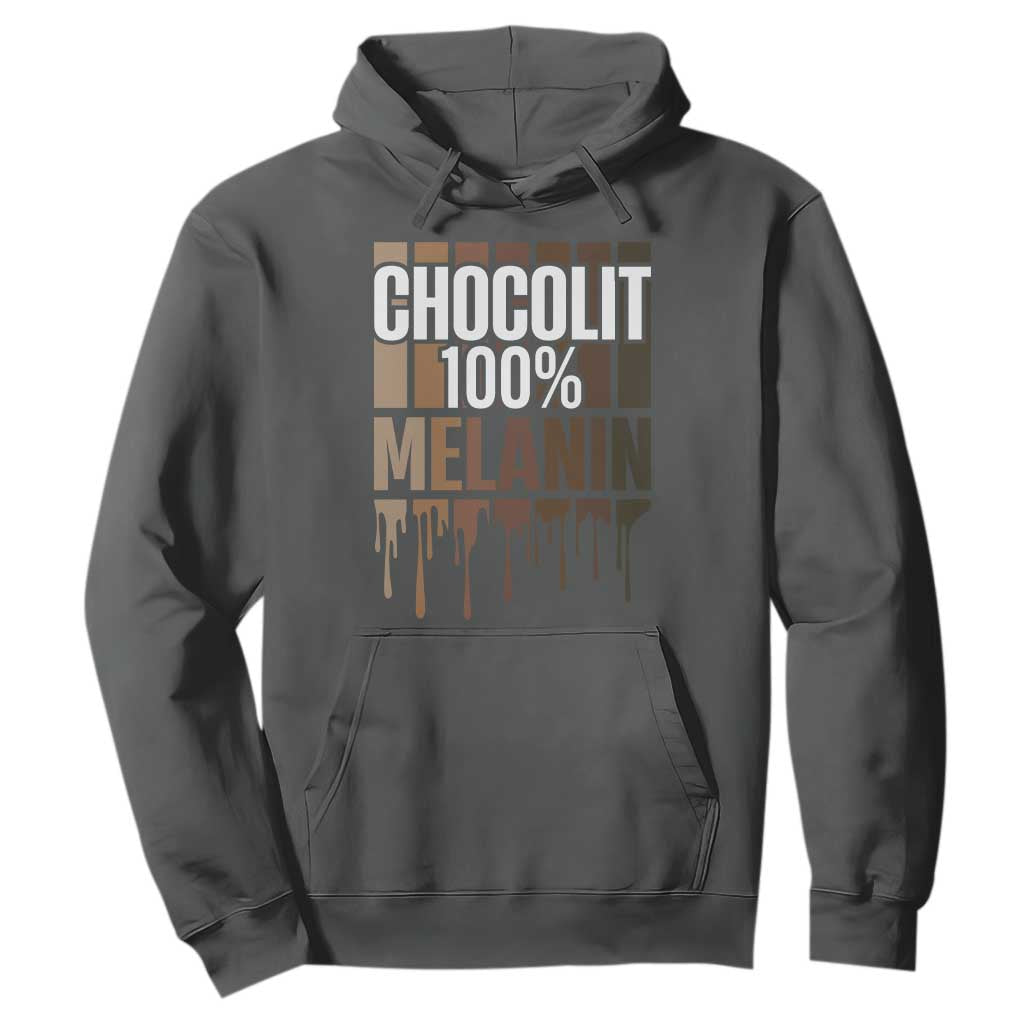Funny Chocolit 100% Hoodie Melanin Black Pride African American