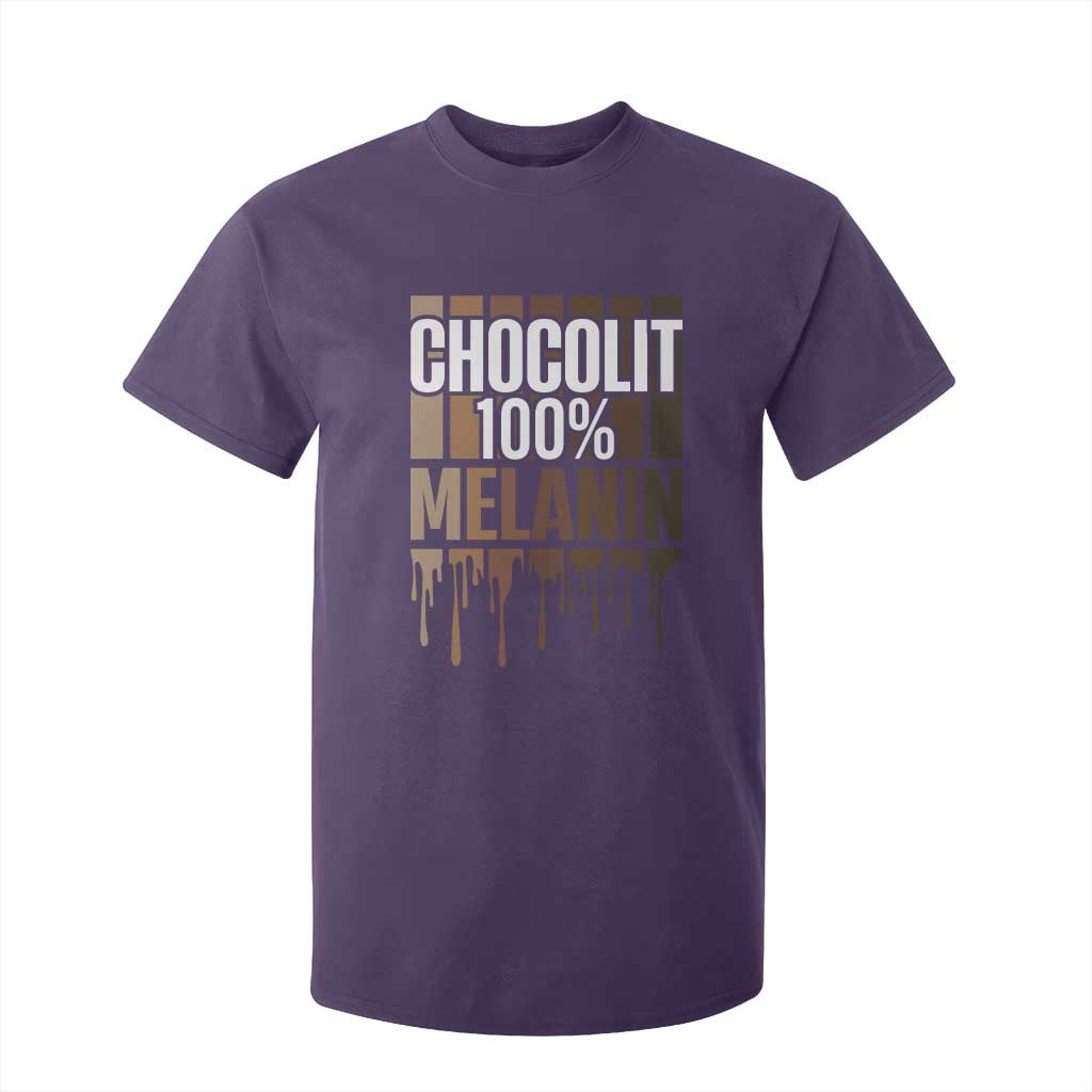 Funny Chocolit 100% T Shirt For Kid Melanin Black Pride African American