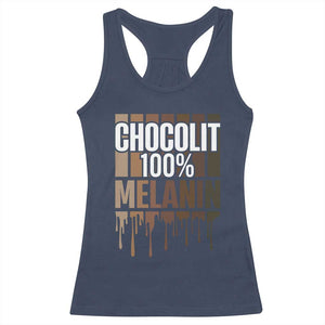 Funny Chocolit 100% Racerback Tank Top Melanin Black Pride African American