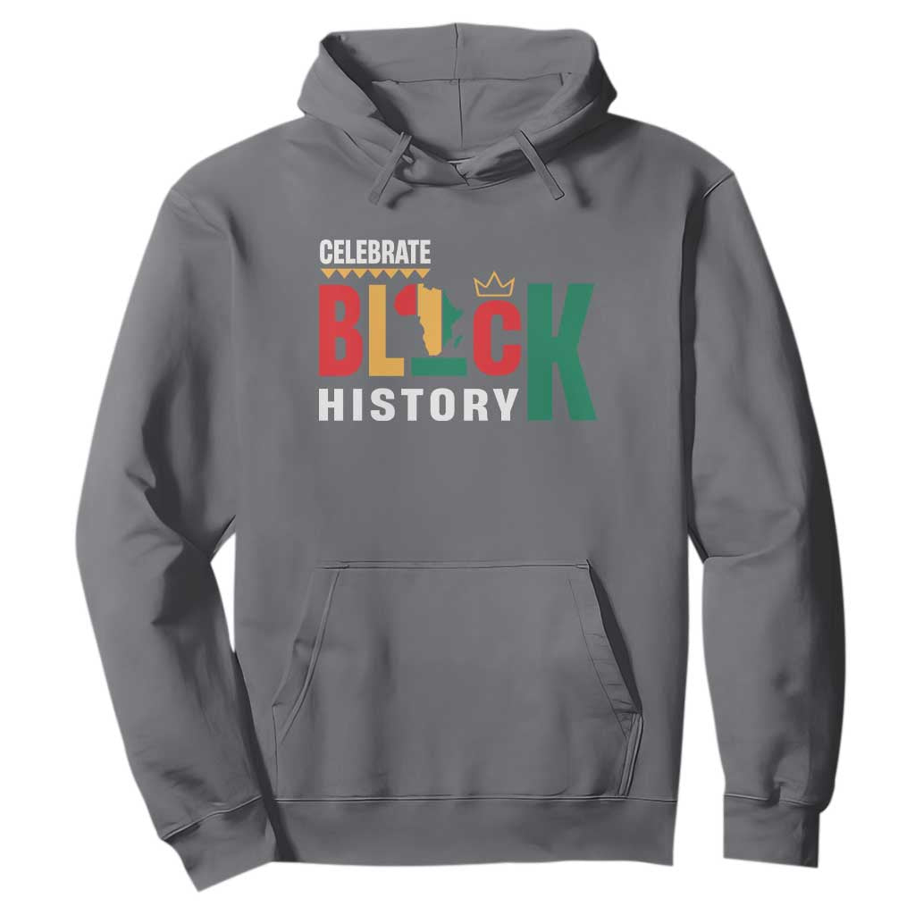 Celebrate Black History Month Hoodie African American History Africa Map