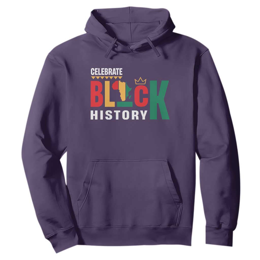 Celebrate Black History Month Hoodie African American History Africa Map