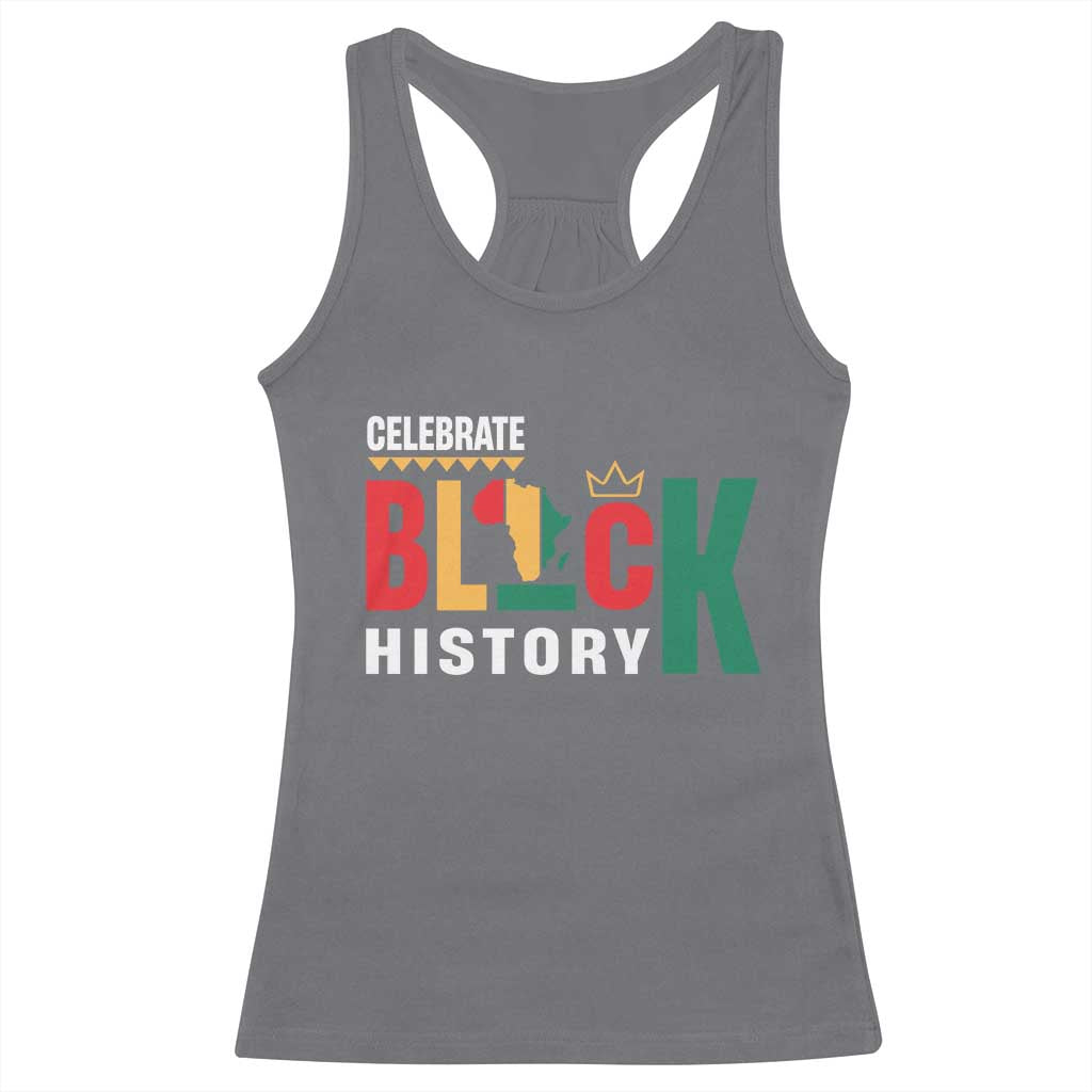 Celebrate Black History Month Racerback Tank Top African American History Africa Map