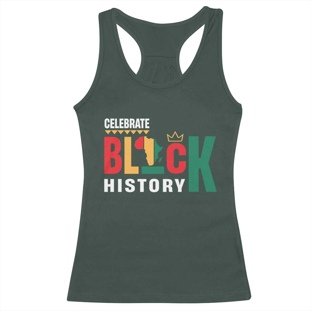 Celebrate Black History Month Racerback Tank Top African American History Africa Map