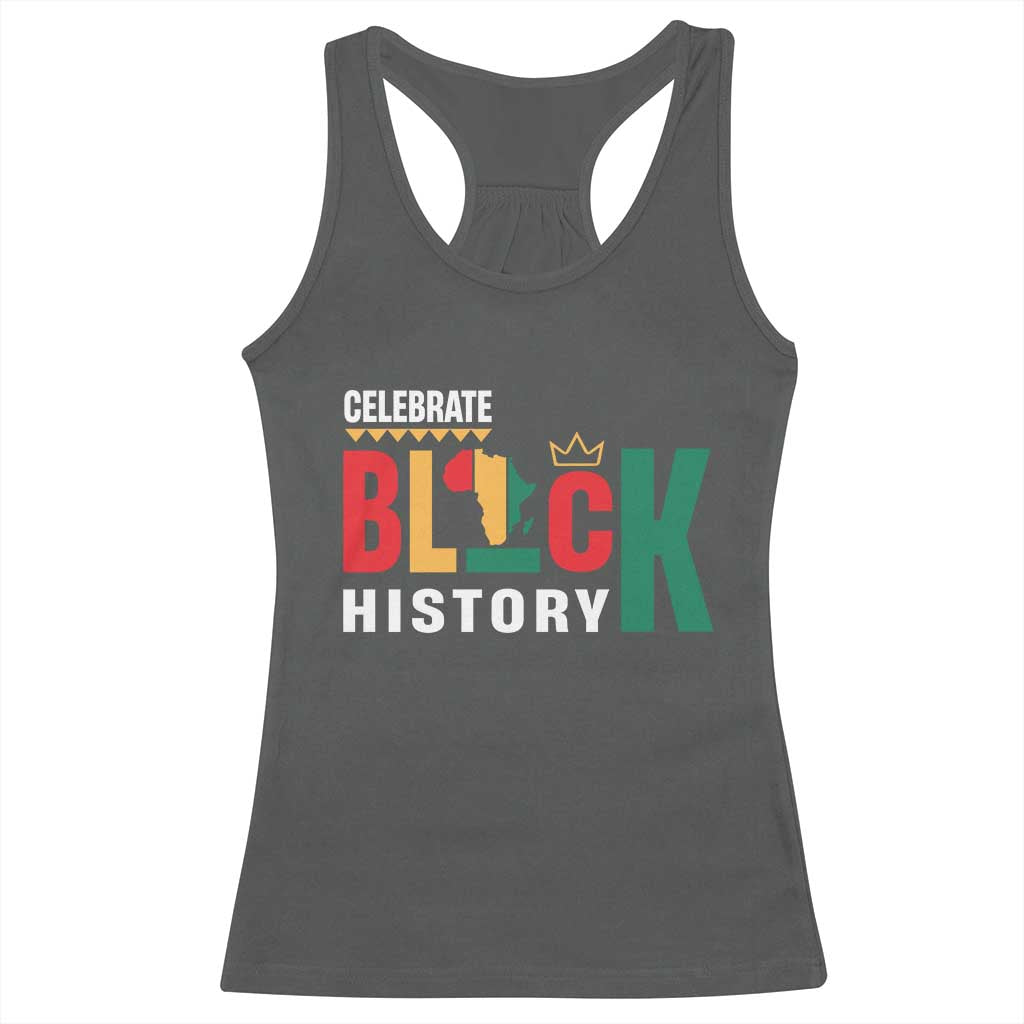 Celebrate Black History Month Racerback Tank Top African American History Africa Map